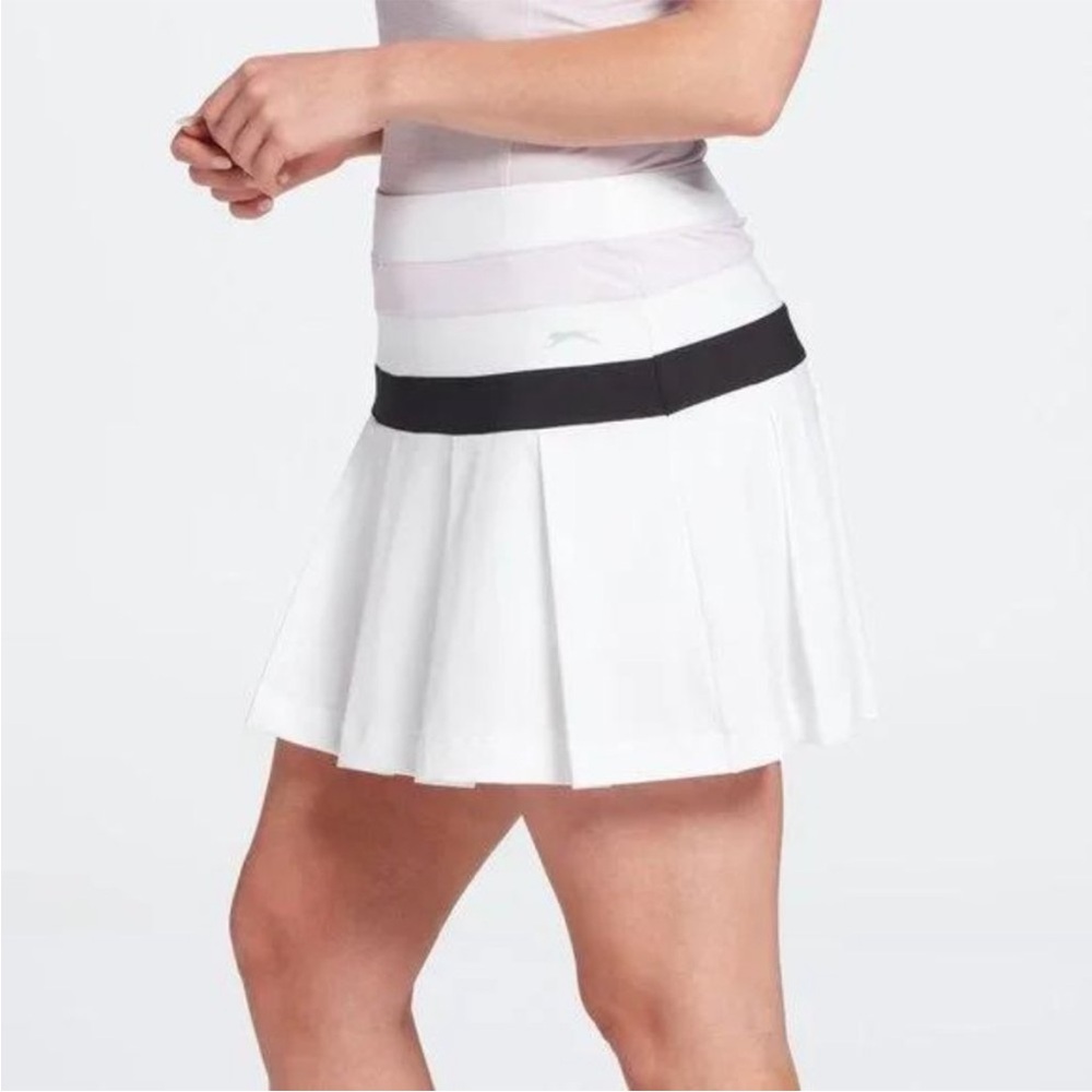 Slazenger White Skater Skirt with Black Band